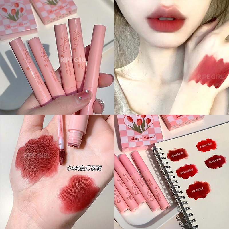Son kem lì Ripe Girl 5 màu không thấm nước lâu trôi 12 tiếng