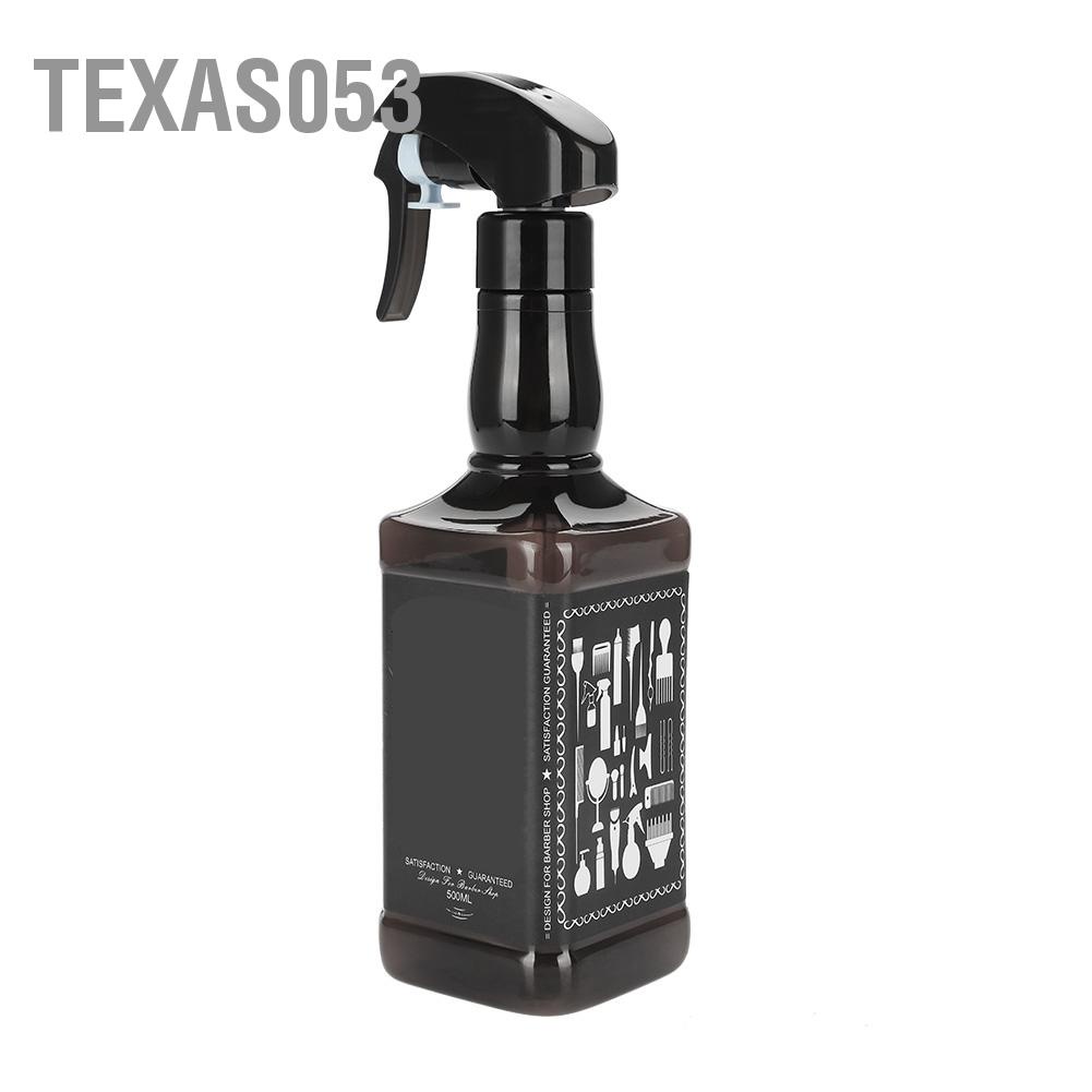 Texas053 Chai xịt làm tóc bằng nhựa 500ml Máy cắt Dụng cụ phun nước