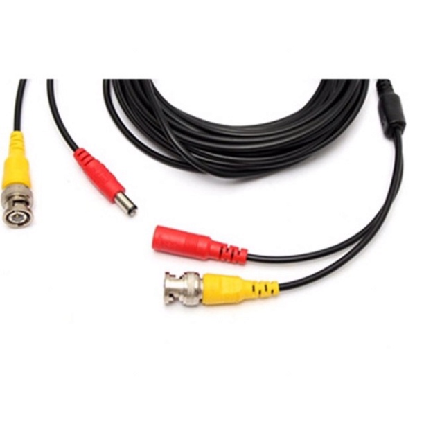 Cáp truyền tín hiệu camera 5m,10m, 15m, 20m, 30m, 40m,50m  có sẵn jack nguồn và jack BNC
