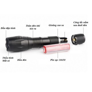 ĐÈN PIN SIÊU SÁNG ULTRAFIRE XML T6 A100