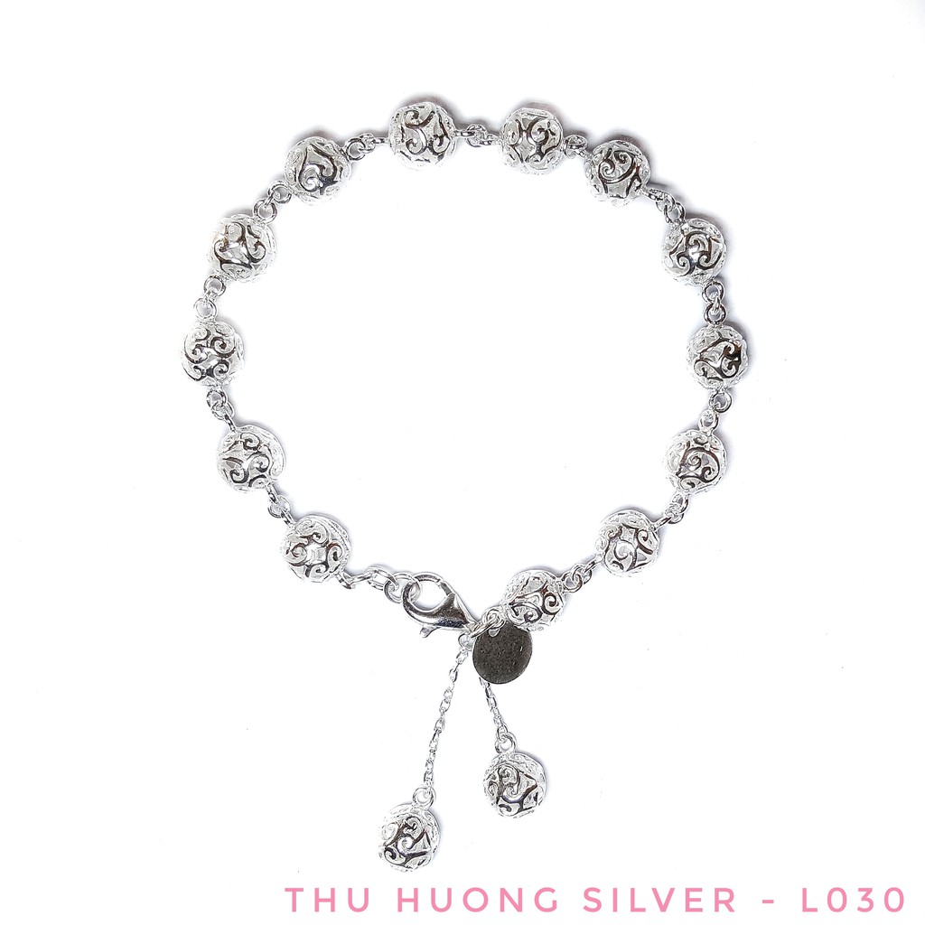 Lắc tay bạc Bi lớn Infinity L030b