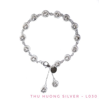 Lắc tay bạc Bi lớn Infinity L030b