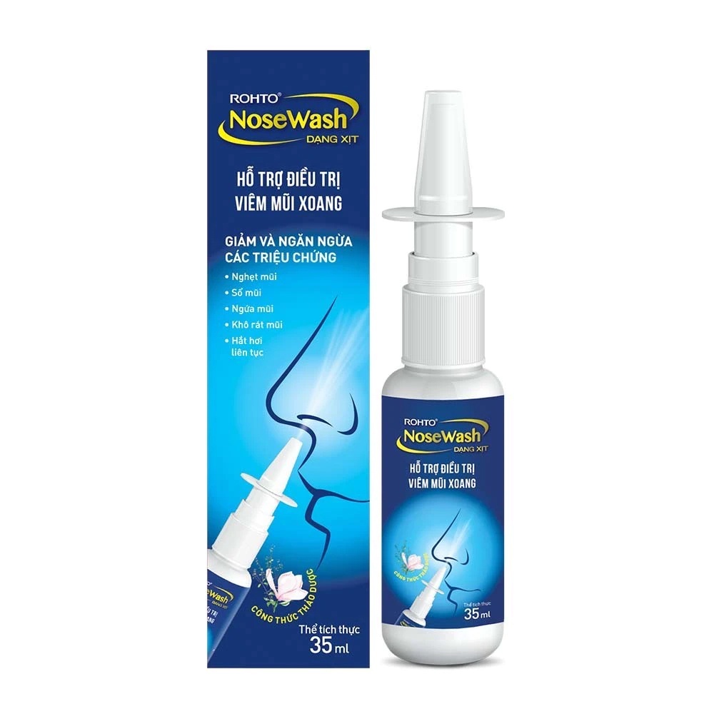 Sản Phẩm Rohto Hỗ Trợ Viêm Mũi Xoang Spray 35ml