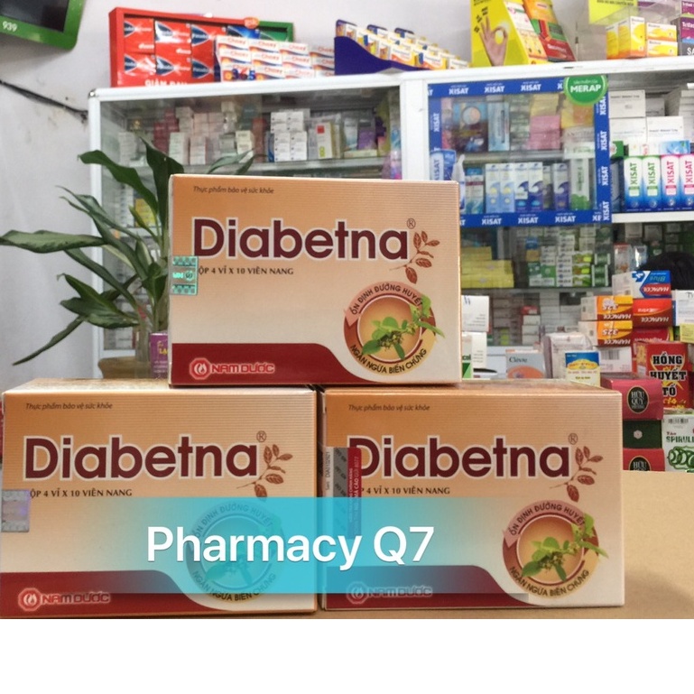 Trà Diabetna (Chính hãng) - Hỗ trợ giảm đường huyết và các biến chứng tim mạch , hộp 25 gói