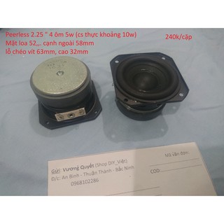 Loa toàn dải Peerless 2.25 inch.