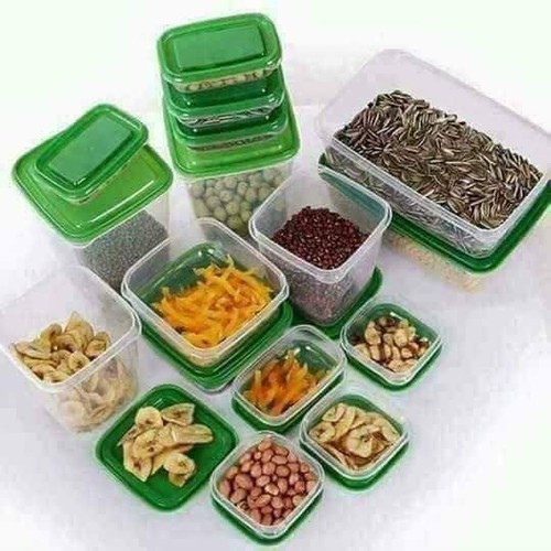 Bộ Hộp Nhựa 17 Món Đựng Thực Phẩm, Chất Liệu Nhựa PP Cao Cấp An Toàn Cho Sức Khỏe
