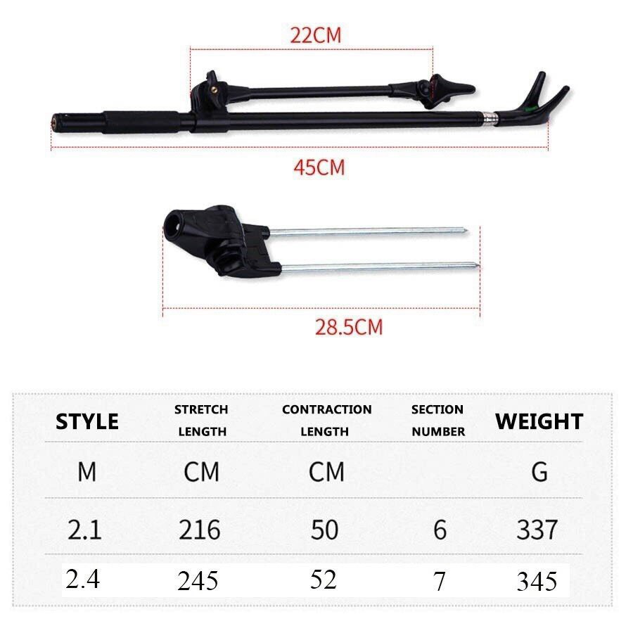 Chống cần câu Đơn Đài Cao Cấp Ultra Light siêu khỏe chắc chắn