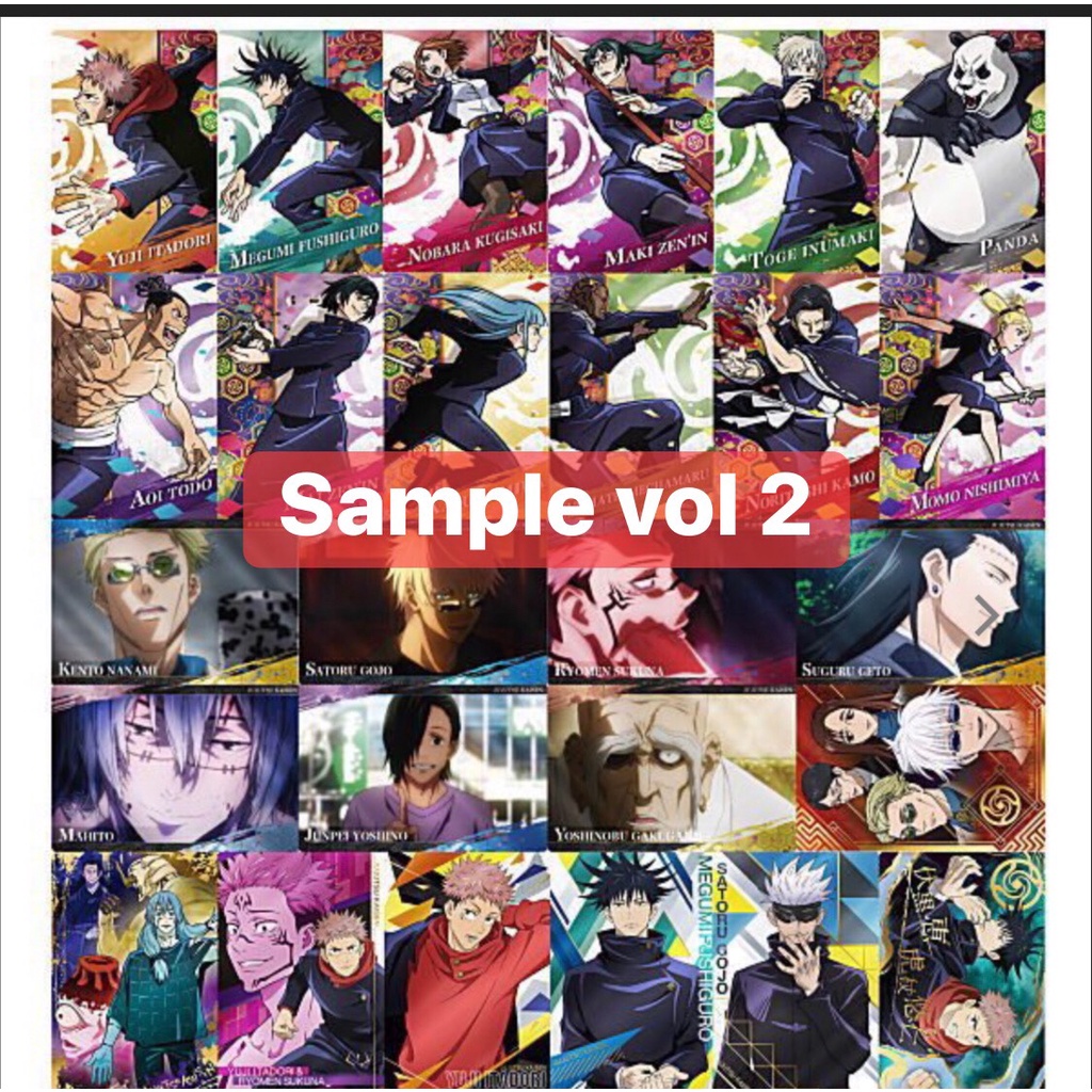 HÀNG SẴN Bánh kèm thẻ phim idolish 7 - 7 thần tượng và bánh kèm thẻ jjk vol 2