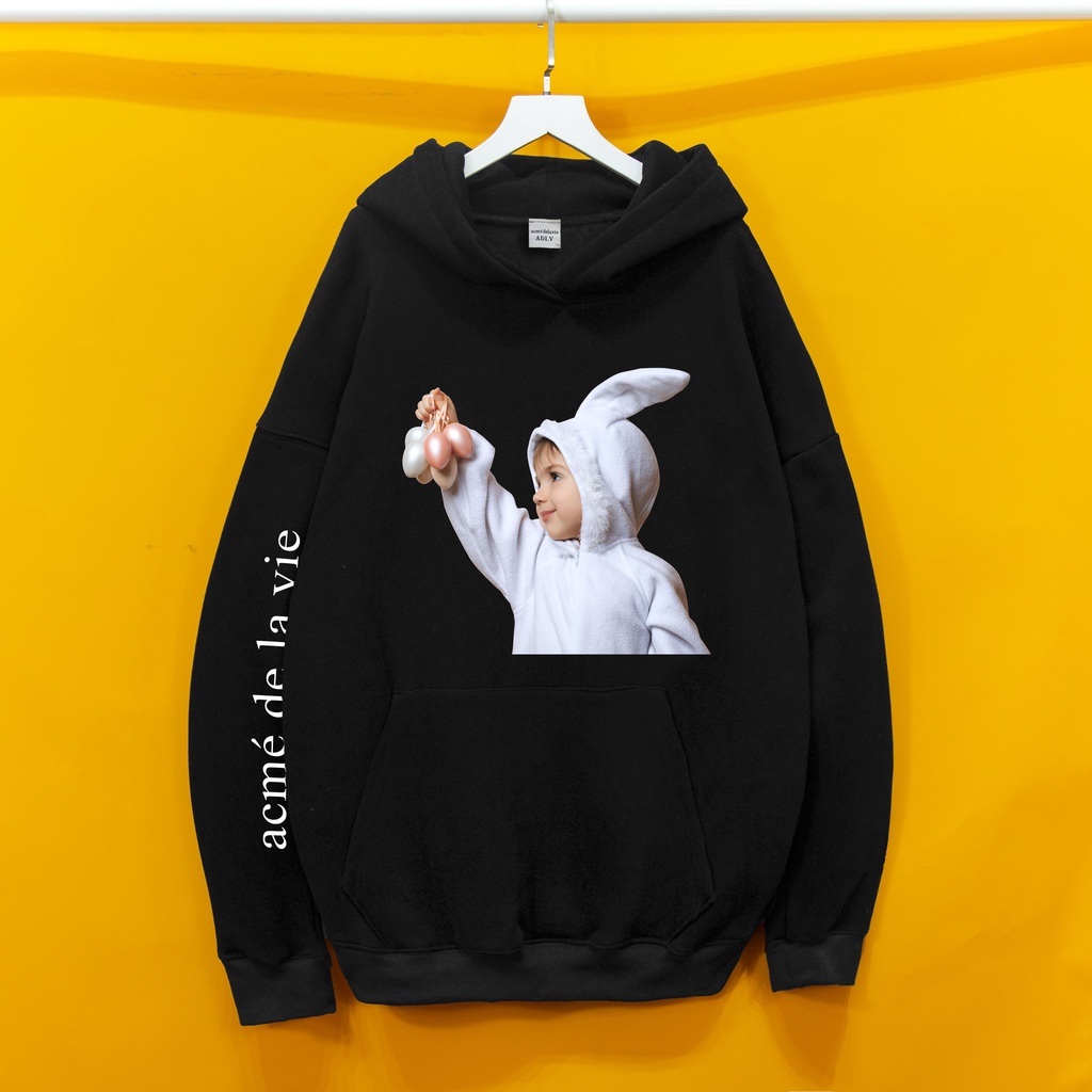 Áo Nỉ HOODIE ADLV TAI THỎ Hogoto shop , áo nỉ bông hoodie unisex nam nữ