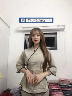 Đồ lam cột xéo ( hình thật shop chụp )