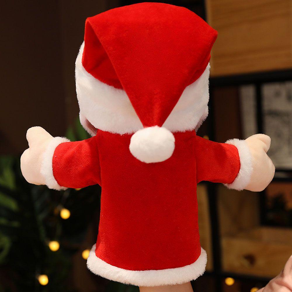 Con Rối Tay Hình Ông Già Noel Tuần Lộc Đồ Chơi Nhồi Bông Dễ Thương Cho Bé