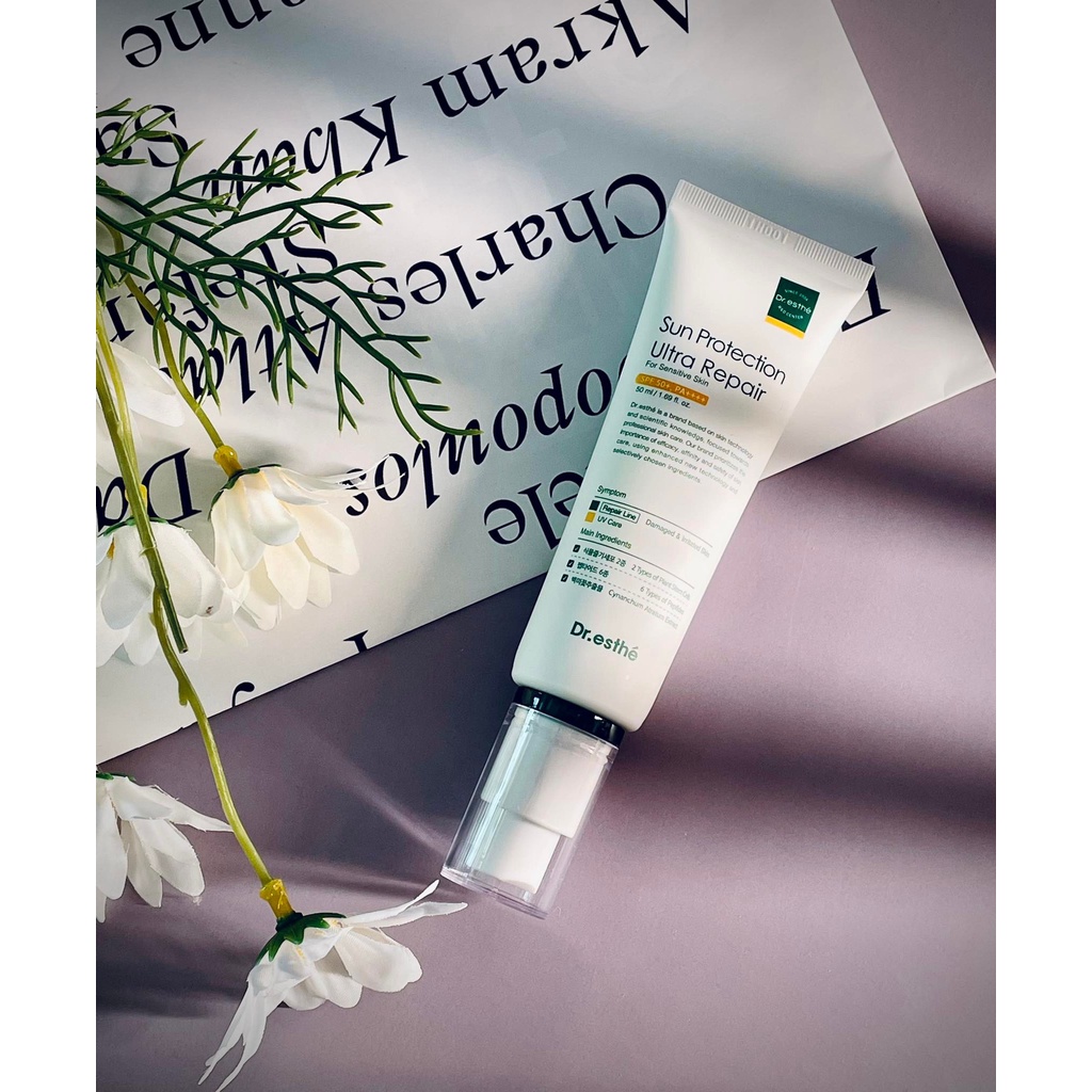 Kem Chống Nắng Phổ Rộng Dr.Esthé Sun Protection Ultra Repair Phục Hồi Da Nhạy Cảm, Sau Lăn Kim, Laser