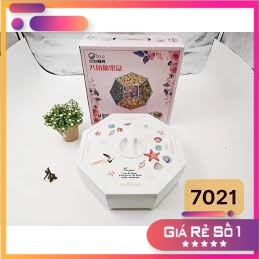 [ Sale tết ] Hộp mứt phíp bát giác TQ 8377/7021 5 ngăn rời - SmartBuy