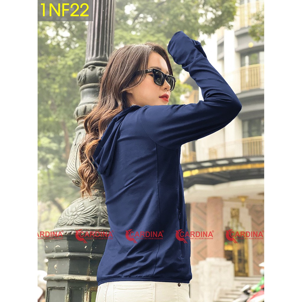 Áo chống nắng nữ Cardina 2 lớp xuất Nhật, áo choàng nữ vải thun lạnh cao cấp, chống tia UV có cả big size nguyentrang161 | BigBuy360 - bigbuy360.vn