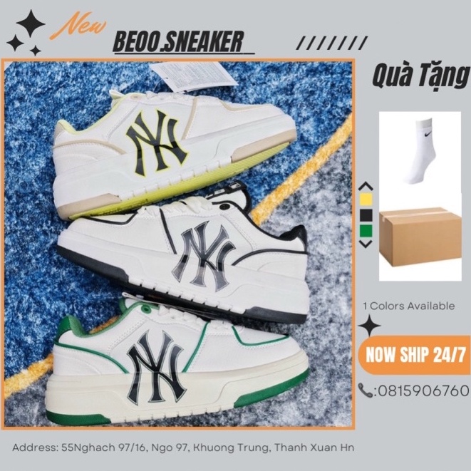 Giày MLB Chunky Liner New York Yankees Đế Cao 50GNS Bản chuẩn trung S.cấp.