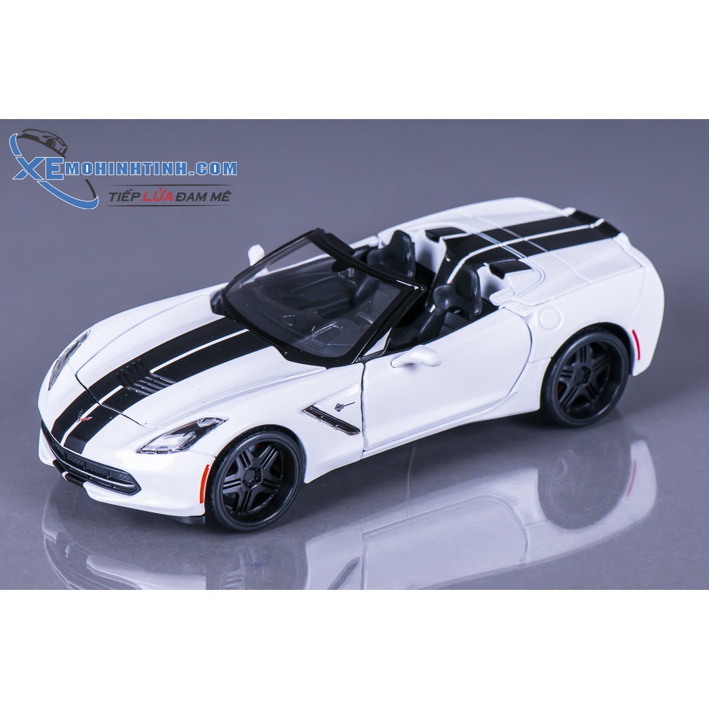 Xe Mô Hình Chevrolet Corvette Stingray 2014 1:24 Maisto (Trắng)