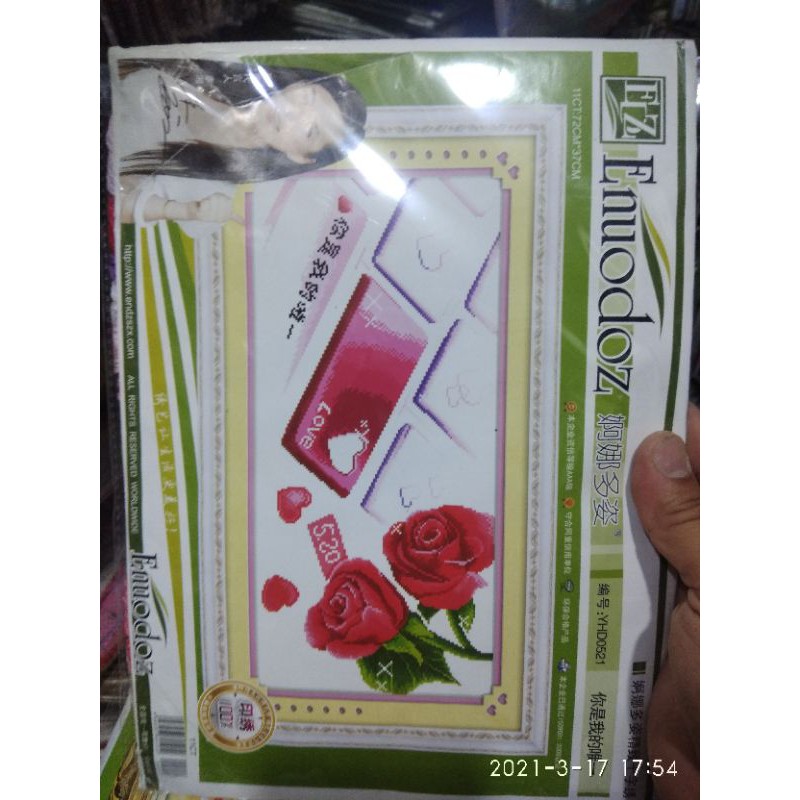 Tranh thêu chữ thập 20k/1kít