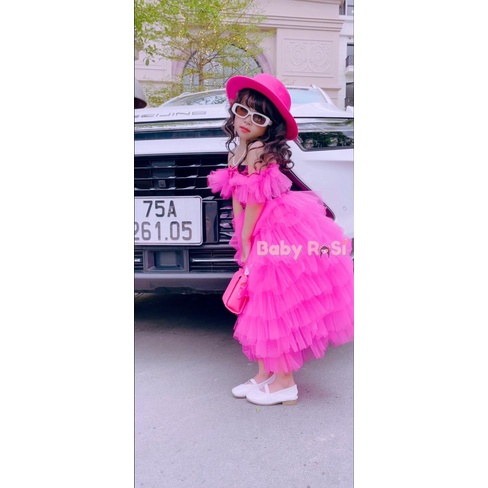 Chân váy tutu dài - bảng màu 1 cho bé gái