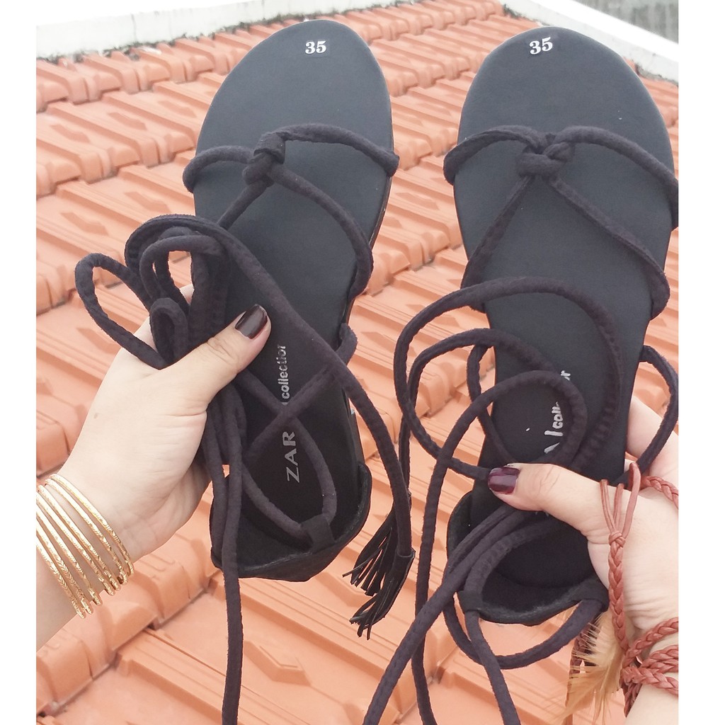 Dép Sandal Chiến Binh Cột Dây Phong Cách Boho Vintage Giày Xinh Giá Rẻ