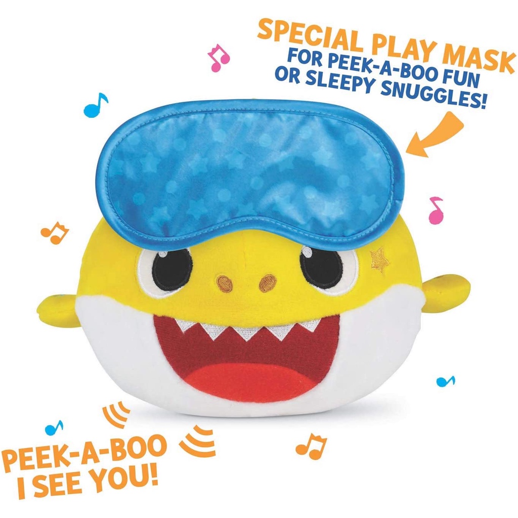 Thú nhồi bông Pinkfong Baby Shark biết hát nhạc và có đèn của hãng WowWee (Baby Shark Sing & Snuggle Plush)