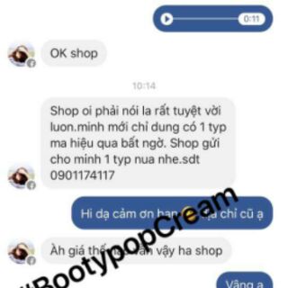 [Tặng vòng chỉ đỏ măy mắn] Kem nở mông Booty pop