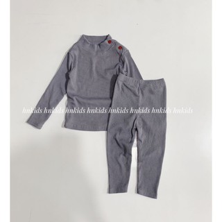 Bộ len gân cao cổ 3 phân cho bé