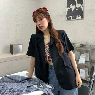 [SẴN]-Áo Blazer mỏng 1 lớp ngắn tay (C96)