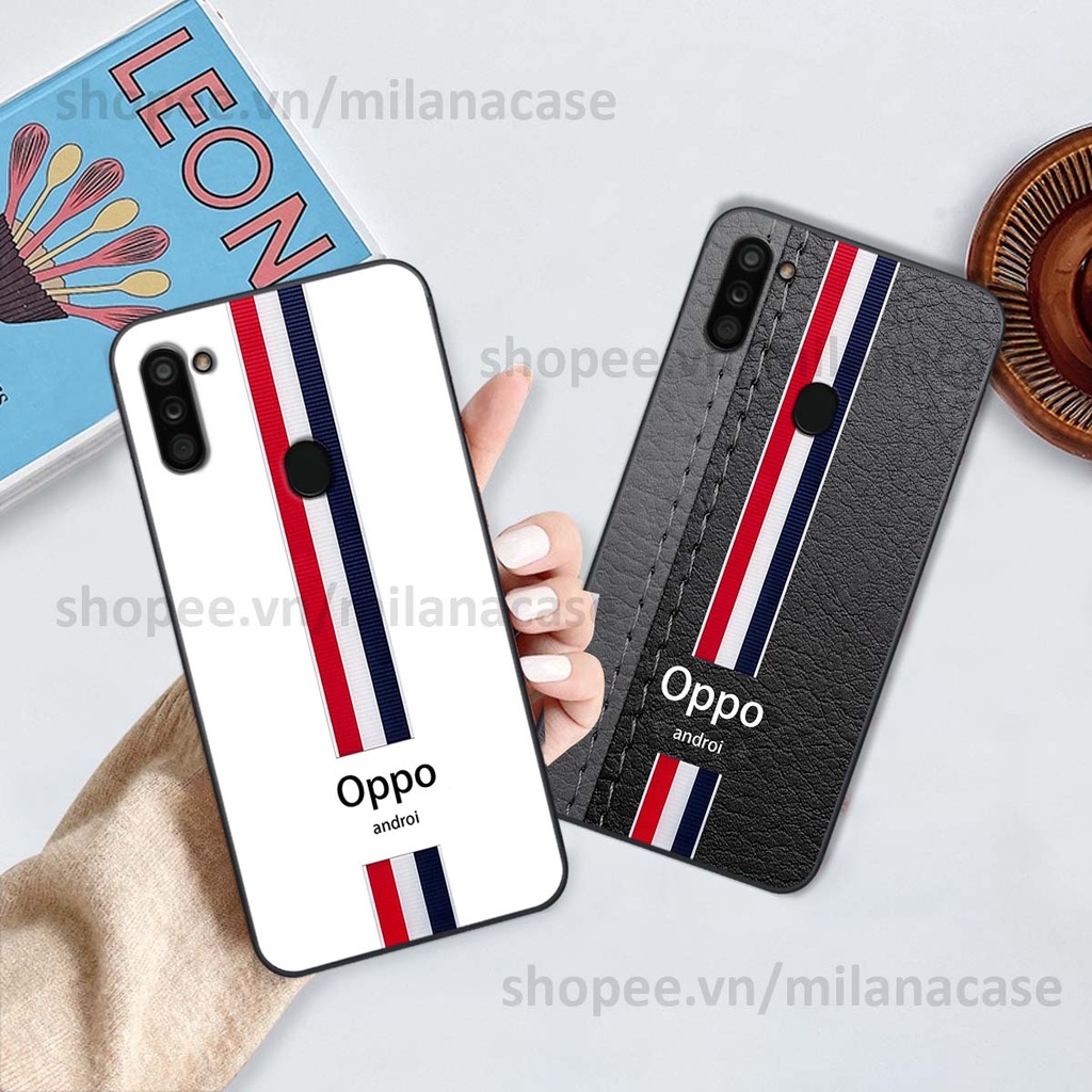 Ốp Samsung A11 / M11 in giả da phong cách thể thao, cá tính, thời trang