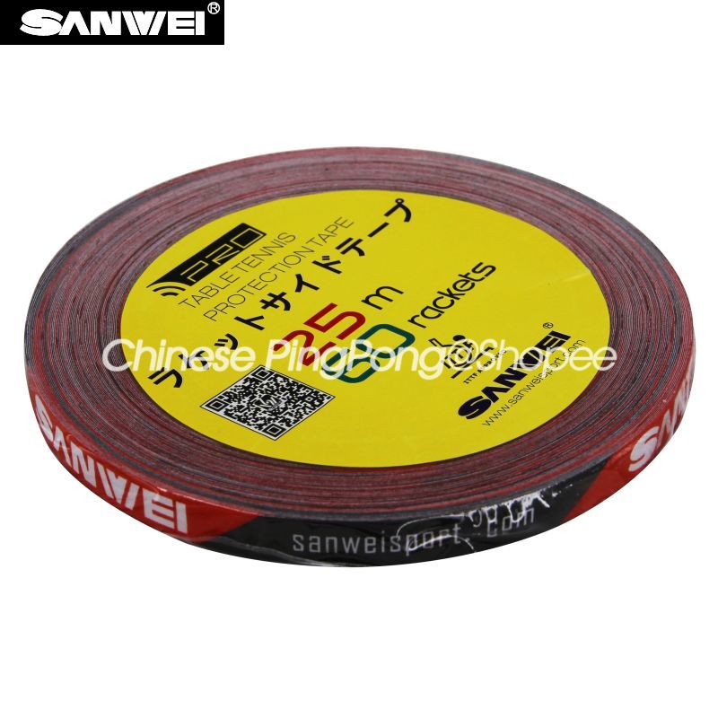 Băng Keo Dán Bảo Vệ Cạnh Vợt Bóng Bàn SANWEI 1cm * 25M