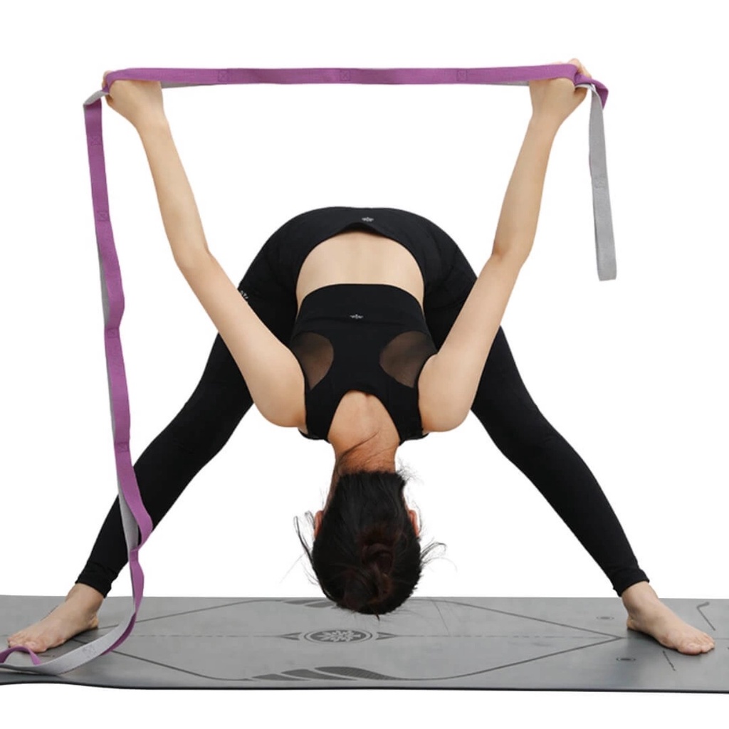 Dây Tập Yoga Chia 10 Đoạn, Sợi Cotton Cao Cấp, 2 Sợi Kép, Dài 2m, Tiện Lợi, Chắc Chắn, Dễ Tập
