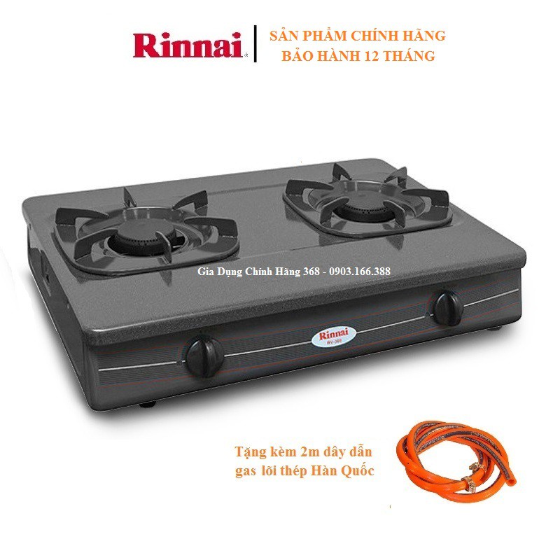 BẾP GAS [HÀNG CHÍNH HÃNG] BẾP GA ĐÔI RINNAI RV-360 - AN TOÀN , SANG TRỌNG , CHẤT LƯỢNG CAO