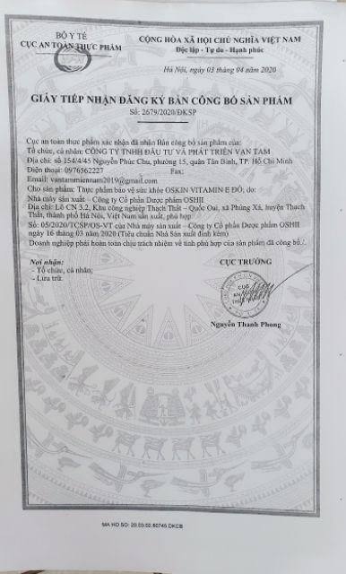 Viatamin  E Đỏ 400UI Vạn Tam Tăng Cường Nội Tiết Tố,Làm Đẹp Da | Thế Giới Skin Care