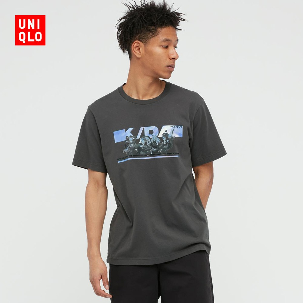 Uniqlo Áo Thun Ngắn Tay Phong Cách league of legends Cá Tính Cho Nam Nữ 440013