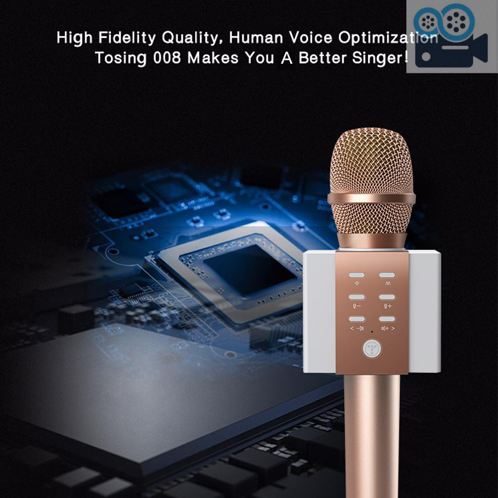 Micro Không Dây Hát Karaoke Tosing 008 Kết Nối Bluetooth 2 Trong 1 Cho Ios Android Cao Cấp