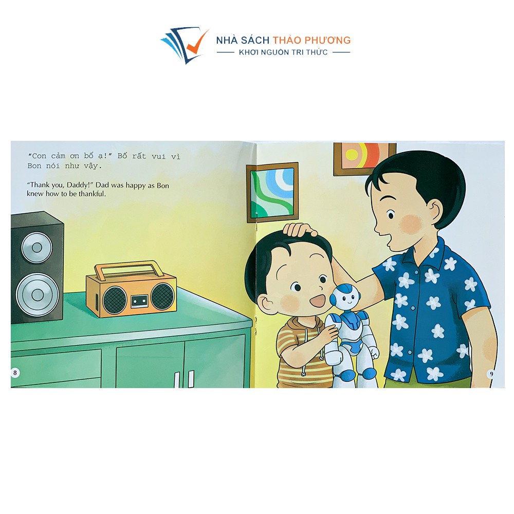 Sách - Ehon Kỹ năng sống Chuyện của Bon song ngữ Việt Anh (Combo 4 cuốn)