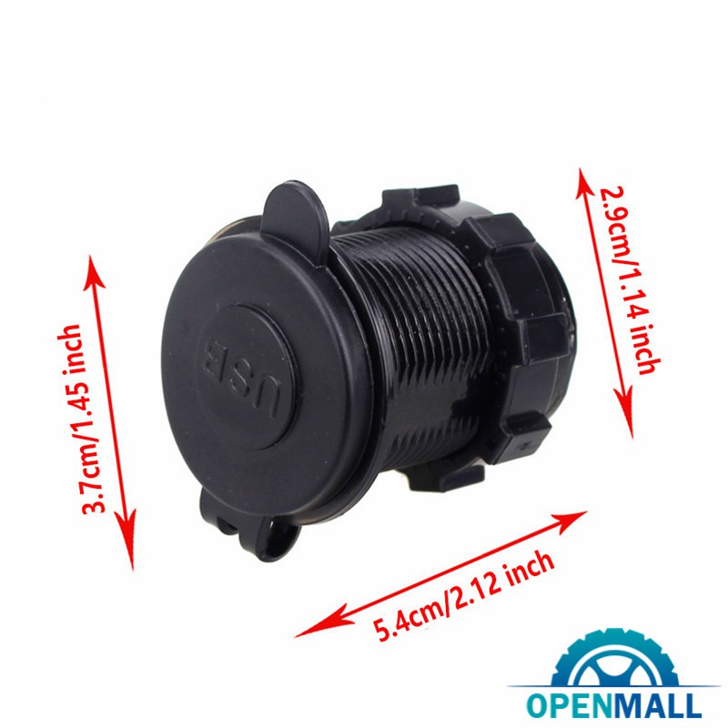 Bộ sạc điện thoại 2 cổng USB 4.2A 12V 24V cho xe máy / xe hơi