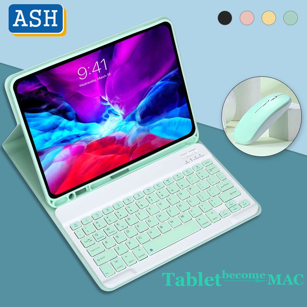 Bao Da Máy Tính Bảng Tích Hợp Bàn Phím Cho Samsung Galaxy Tab S8 Ultra 14.6" Galaxy Tab S7 FE S8 S7 Plus S6 Lite A8 10.5 A7 10.4