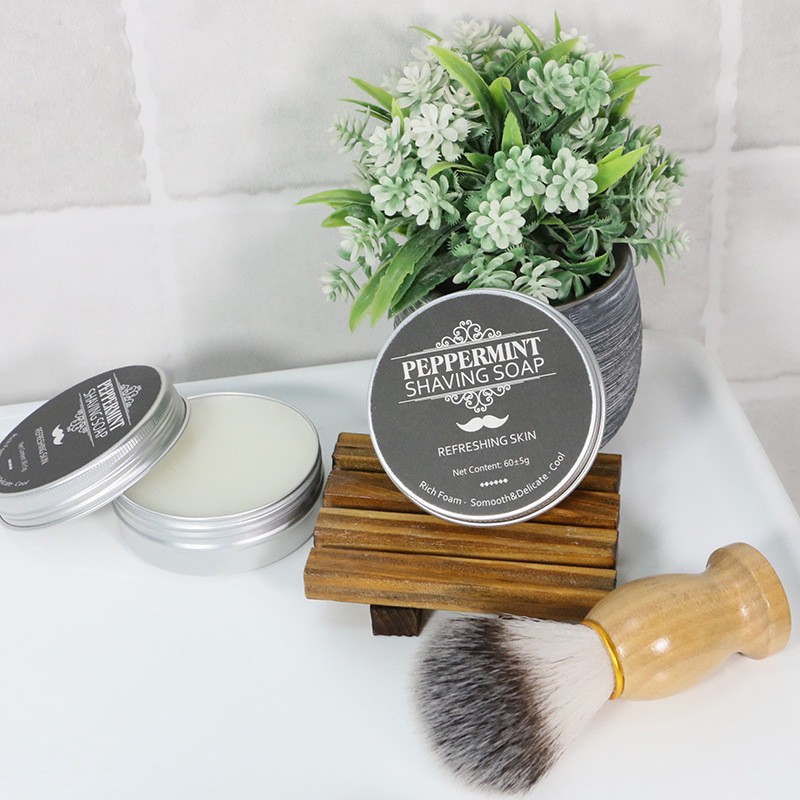 [Hàng mới về] Xà phòng bạc hà thủ công cạo râu chuyên nghiệp không gây kích thích cho nam | BigBuy360 - bigbuy360.vn