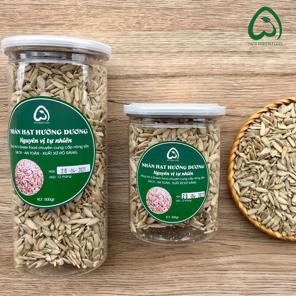 Hạt Hướng Dương Tách Vỏ - Nhân Hạt Hướng Dương - Xuất xứ Mông Cổ  - An’s Green Food - [500g]