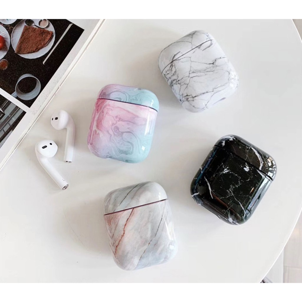 Ốp bảo vệ Airpod Case Airpod họa tiết vân đá (không kèm móc khóa)