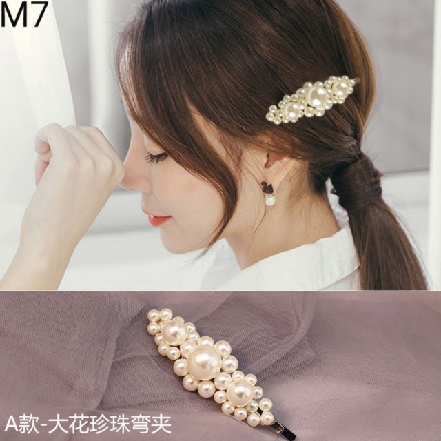 Kẹp tóc mái hot trend đính hạt