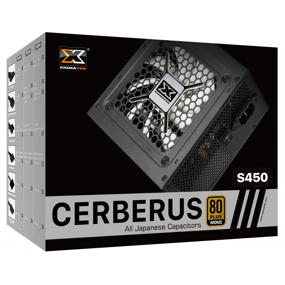 Nguồn XIGMATEK CERBERUS S450 450W - 80PLUS BRONZE New BH 36T chính hãng Mai Hoàng