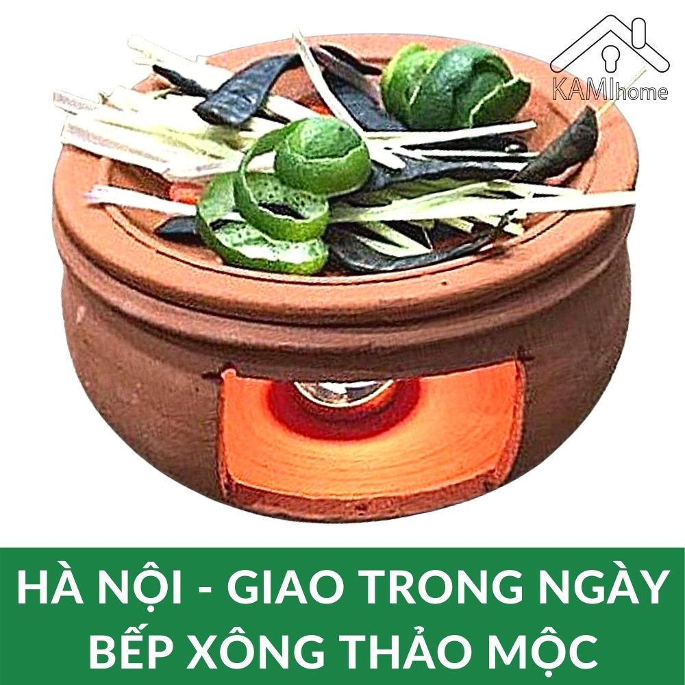 Bếp đốt bồ kết và xông thảo mộc sả chanh vỏ bưởi lá thơm phòng (Nhiều mẫu) KM 25014