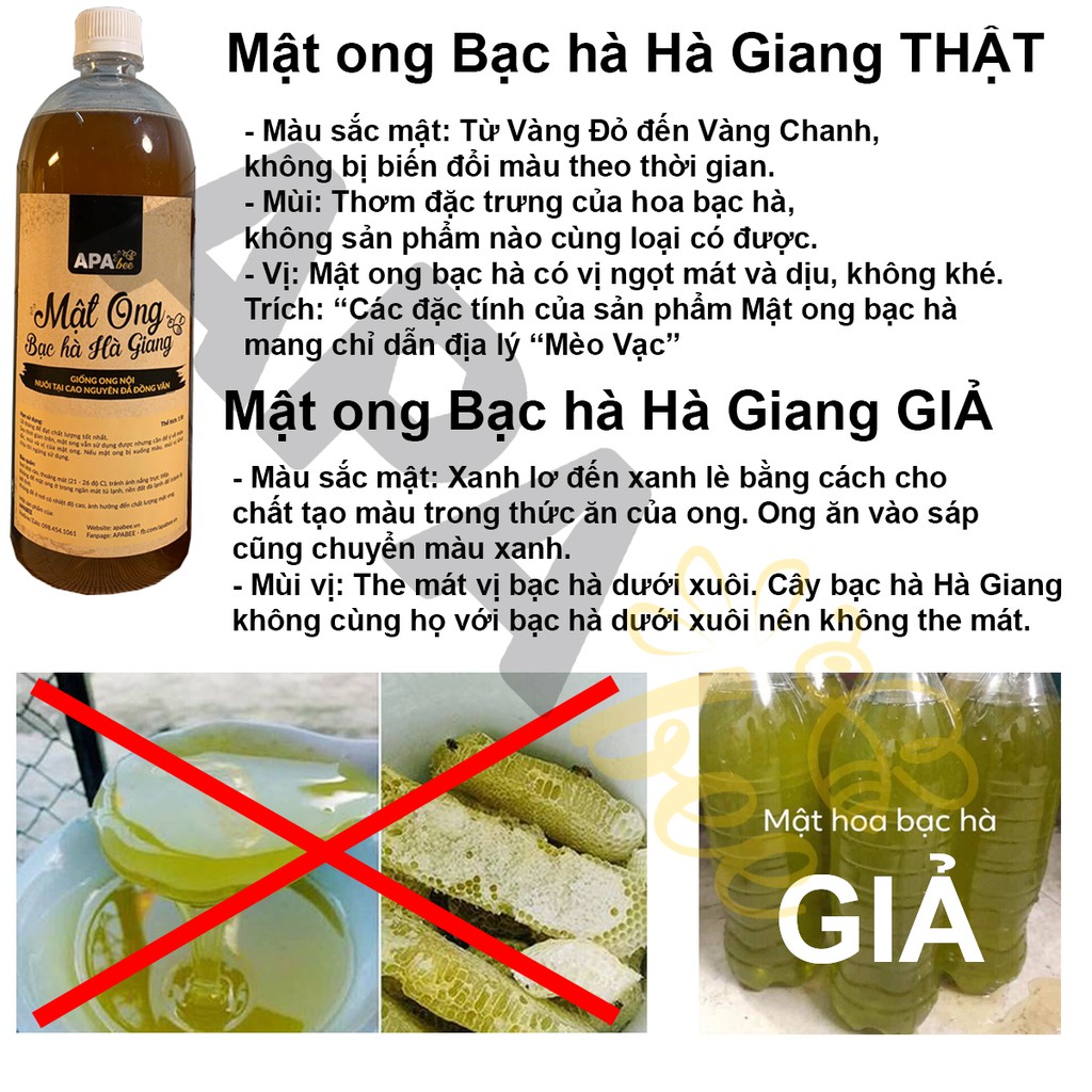 Mật ong hoa Bạc hà Hà Giang APABEE - Chai 100ml - Chuẩn ong NỘI - Giấy chứng nhận VietGAP - Đọc kỹ mô tả trước khi mua.