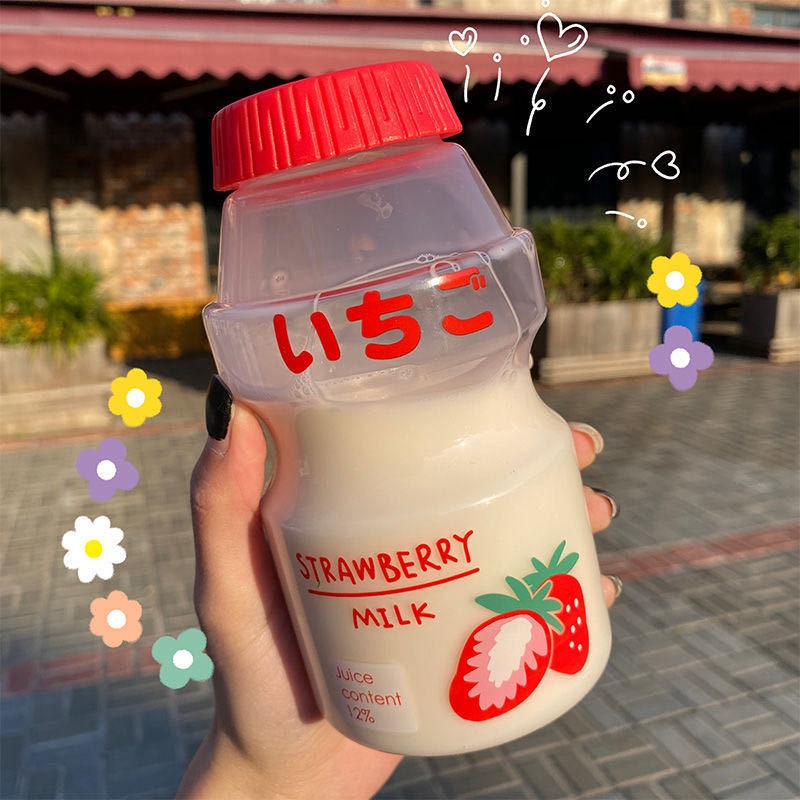 Bình nước nhựa 480ml chống rơi phong cách Hàn Quốc dành cho bé