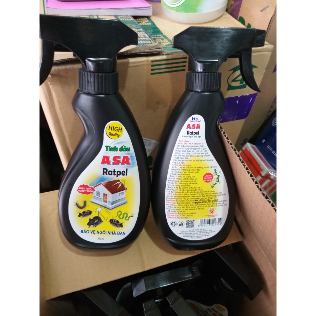 Tinh dầu chay xịt xua đuổi chuột ASA Ratpel 350ml giá sỉ