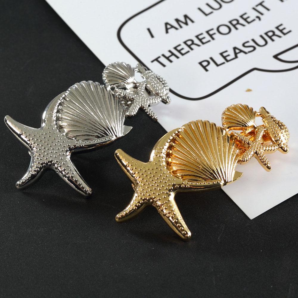 Kẹp Tóc Đuôi Ngựa Kim Loại Lấp Lánh Đơn Giản Cho Nữ Giá Đỡ