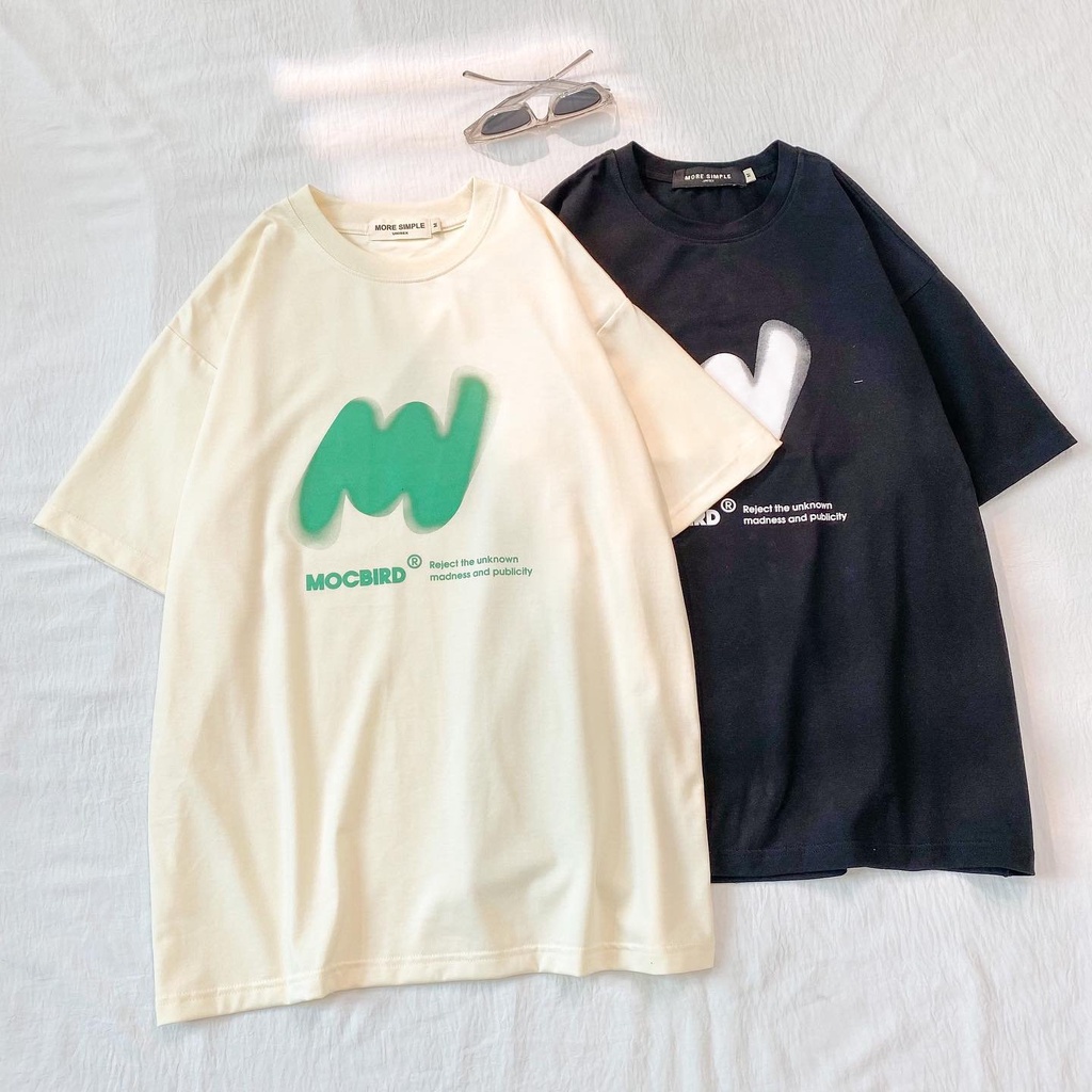 Áo Thun Tay Lỡ MOCBIRD Form Rộng Nam Nữ Style Cá Tính Phong Cách Ulzzang Unisex (Ảnh Thật/ Có Sẵn)