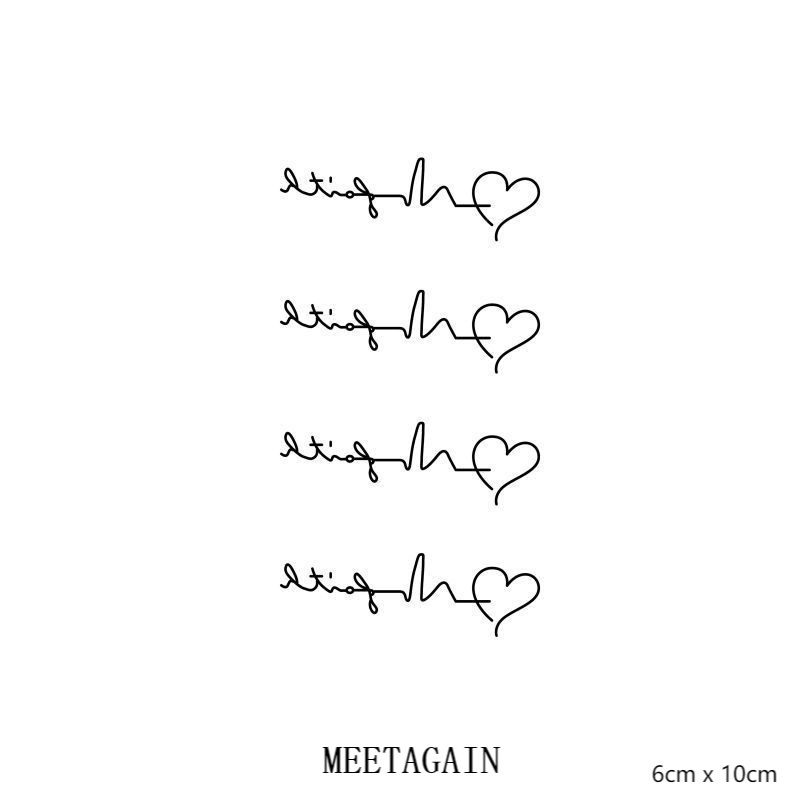Hình xăm dán tạm thời chống thấm nước 6cm X 10cm 15 ngày M-028