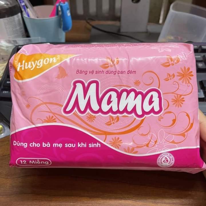 Bỉm Mama gói 12 miếng cho mẹ sau sinh tiện lợi